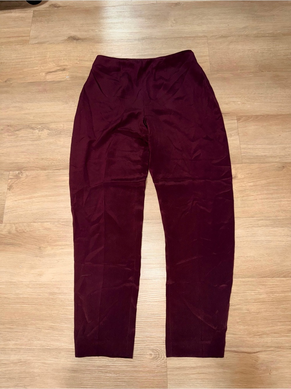 Jones New York Straight Leg Pants in Deep Burgundy
